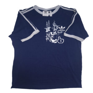 #10 Y2K MARINE BLUE ADIDAS SHIRT